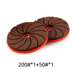 Polishing disc with cooling structure for angle grinders