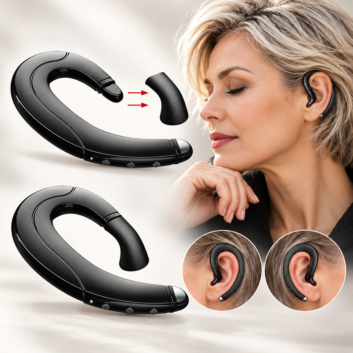 Knochenleitungs-Headset kabellos mit Bluetooth