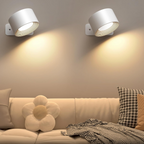 LED wall light with touch control and 360° swivel head