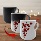 Thermoactive Ceramic Mug Heart Design – Color Change with Heat