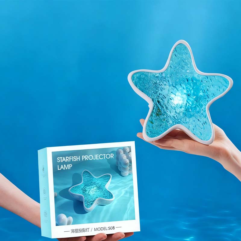 Star projector with 7 color changes and ocean effect