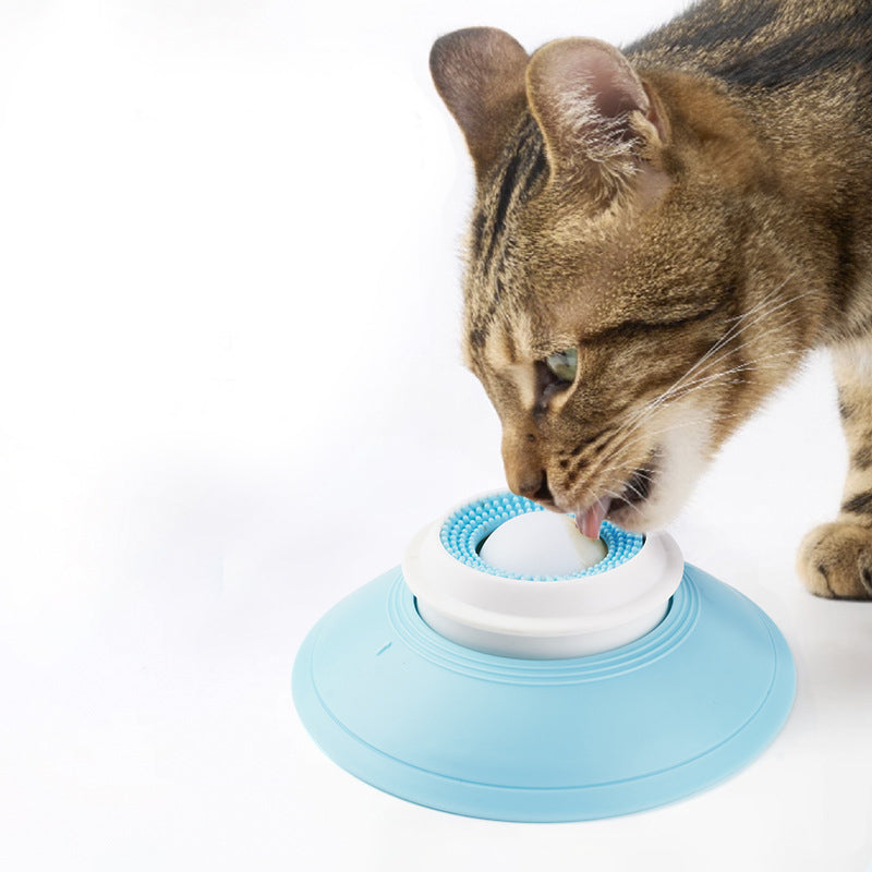 Bowl with floating ball for slow feeding