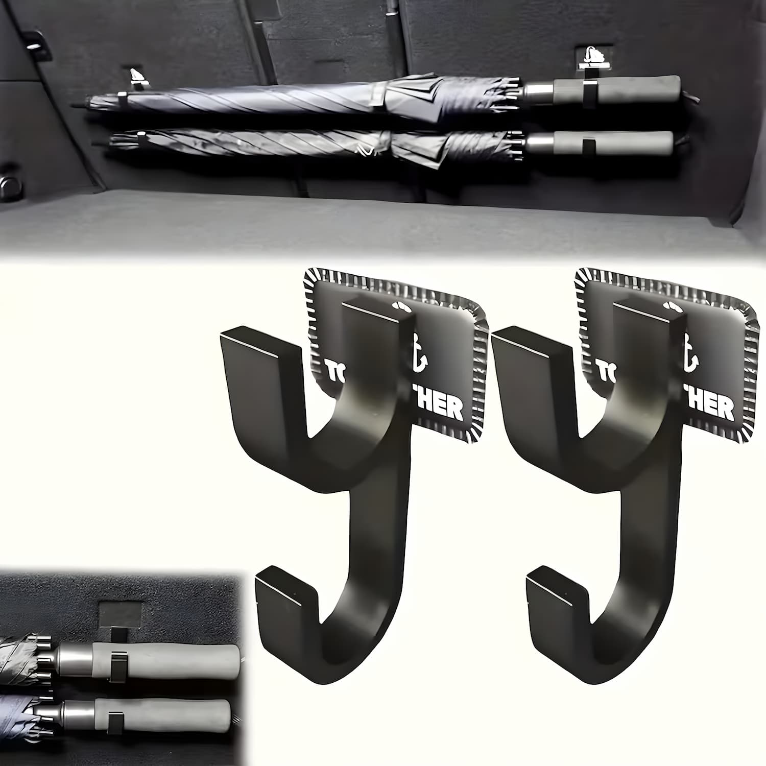 Auto-Regenschirmhalter mit Haken – Stabil und rutschfest