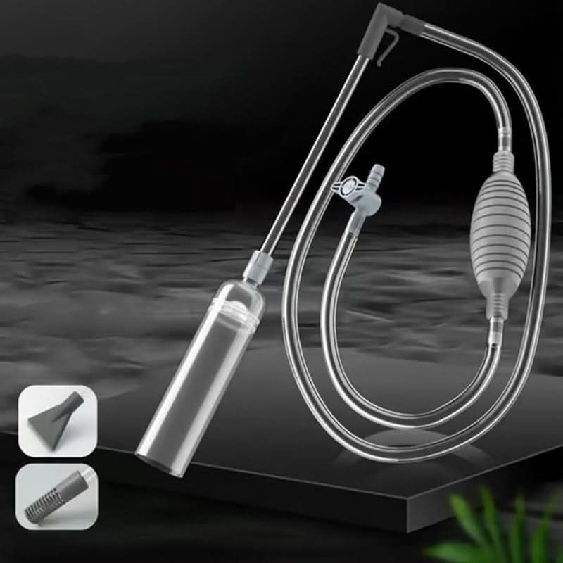 Aquarium Siphon mit Durchflussregelung und Fischnetz