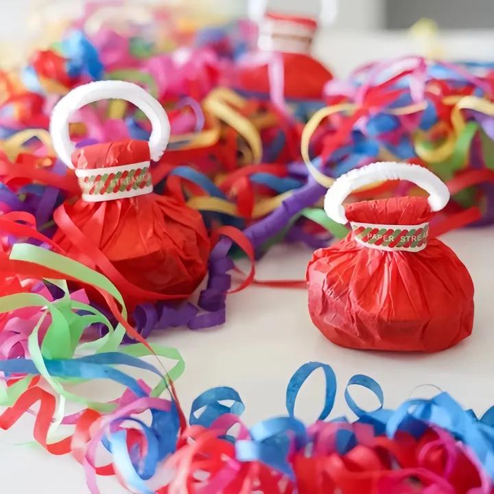 Paper Throw Streamers – Colorful Surprise Without Confetti Mess (10 Pieces)