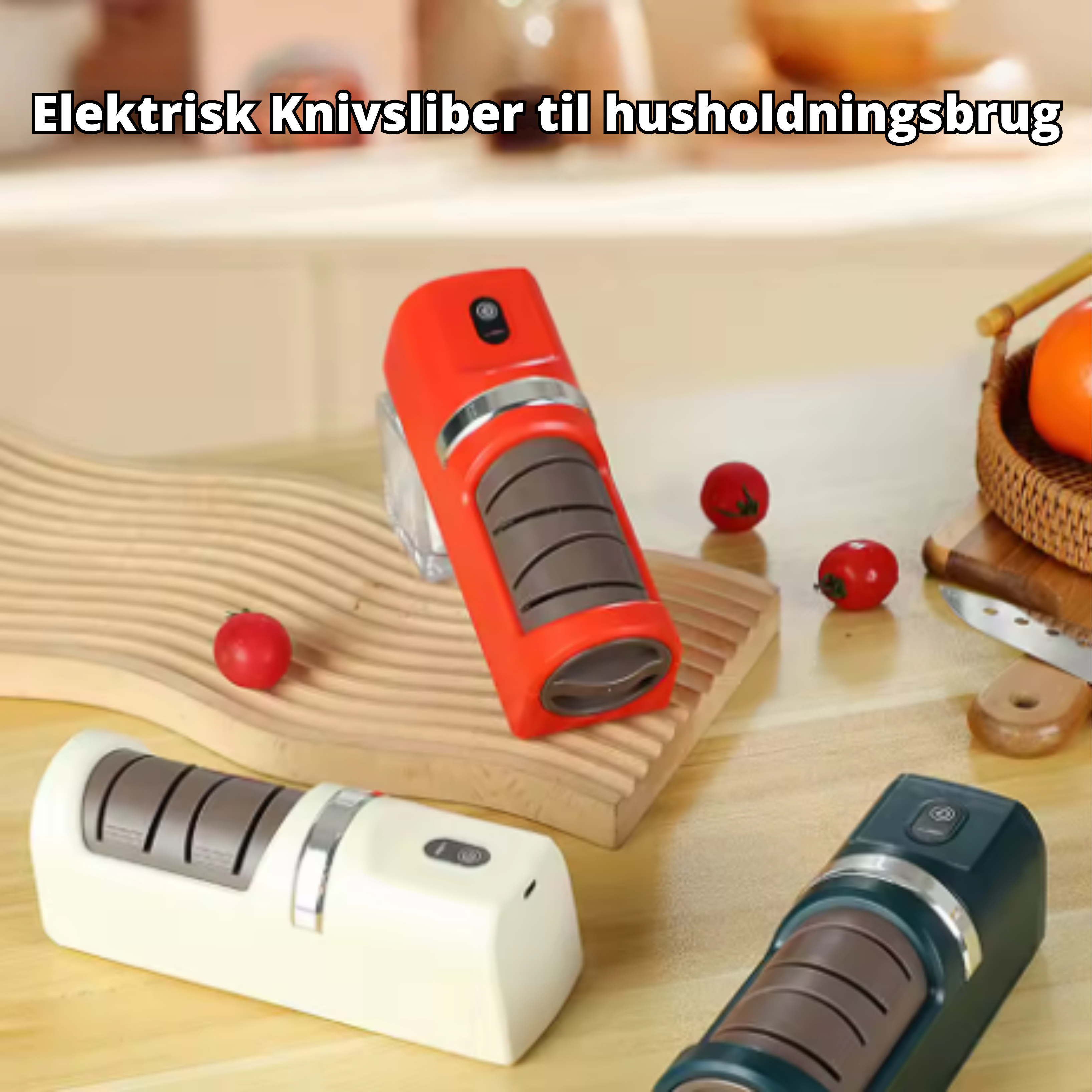 Elektrischer Messerschärfer USB-aufladbar mit Akku