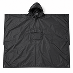 Regenponcho mit Kapuze und Fronttasche, faltbar – 210 × 140 cm