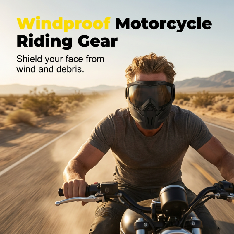 Multifunctional face protection for welding and motorcycling