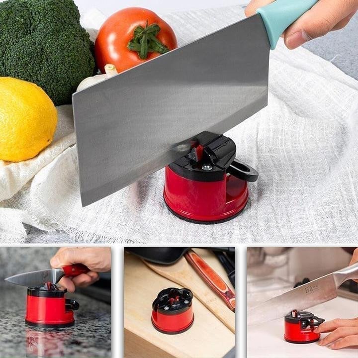 Knife sharpener with suction cup – Stable attachment