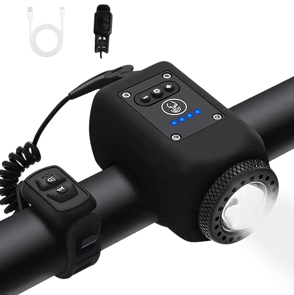Bicycle light with horn USB rechargeable