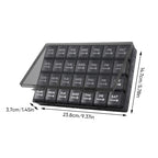 Medication Organizer 28 Compartments – Weekly Dispenser for Tablets