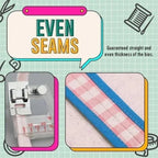 Adjustable Bias Tape Presser Foot – Width Setting 0.5 to 2 cm