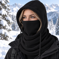 Wintermütze mit Nackenschutz und winddichter Außenschicht