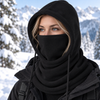 Wintermütze mit Nackenschutz und winddichter Außenschicht