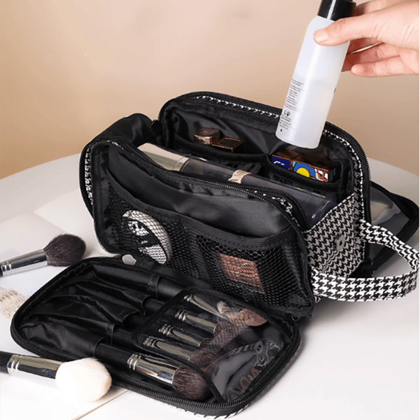 Cosmetic Bag with Compartments – Maximum Capacity