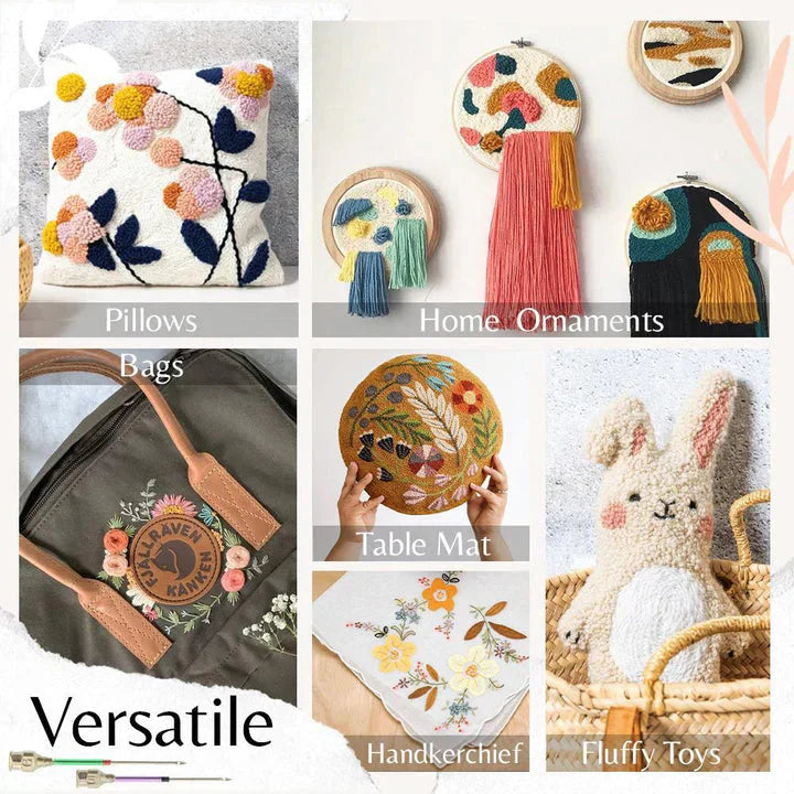 Punch Needle Embroidery Set – Fully Equipped for Immediate Start