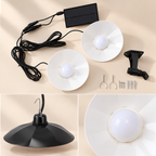 Solar-Pendelleuchten-Set mit Fernbedienung – 2 Lampen