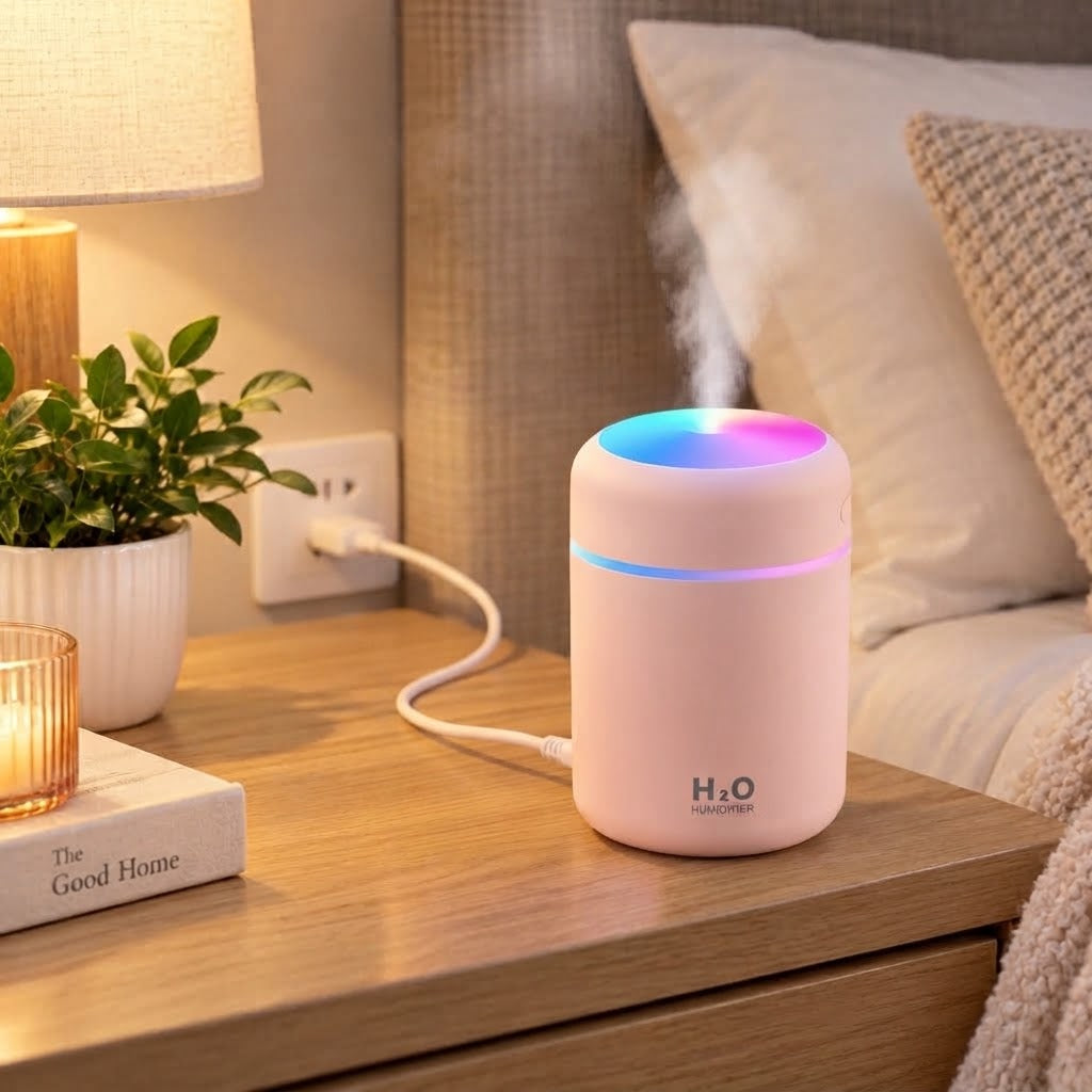 Luftbefeuchter Ultraschall mit LED-Licht und USB-Anschluss