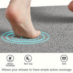 Non-slip shower mat with loofah texture – quick-drying
