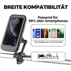 Waterproof smartphone holder for bicycle and motorcycle