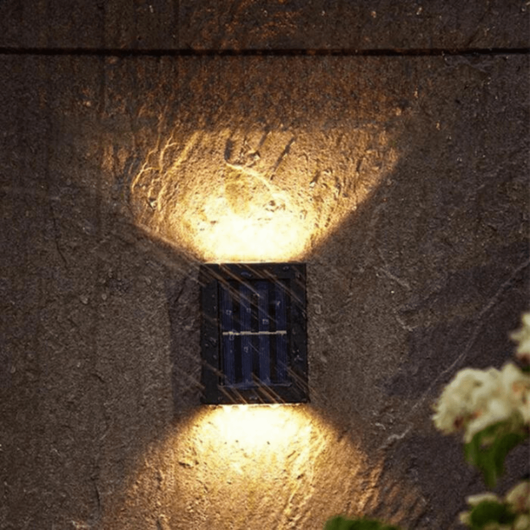 Solar-Wandleuchte LED mit automatischem Sensor (4er-Set)