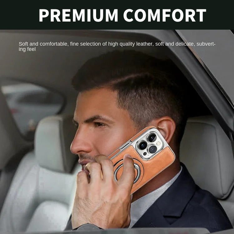 Leder iPhone-Hülle mit magnetischem Ständer – Premium-Schutz -   Mivoza Deutschland