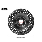 Wood grinding disc 125 mm for angle grinder