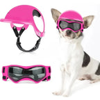 Hundehelm mit Schutzbrille – verstellbares Set