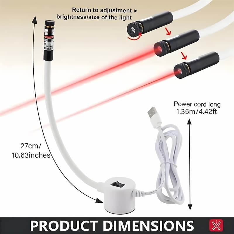 Magnetic Laser Sewing Guide with LED Light for Sewing Machines