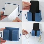 Handyhalter Wandmontage mit Ladekabel-Durchführung