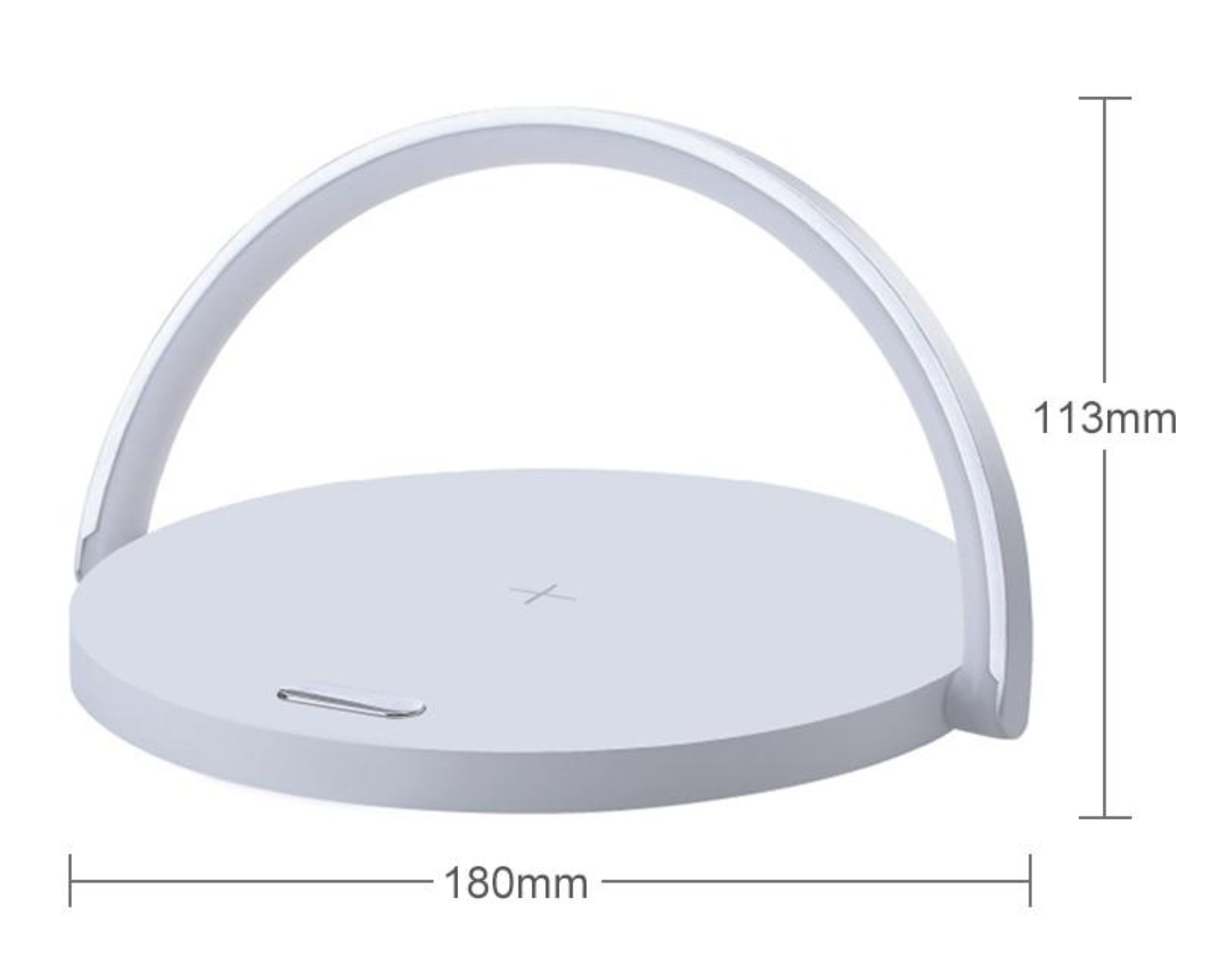 LED-Nachttischlampe mit kabellosem Ladegerät