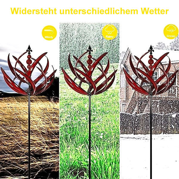 Garden Metal Wind Chime Blue – Rotating, Weather-Resistant