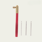 Perlstickerei-Set mit 3 Nadeln – Stickrahmen-Haken für Perlen