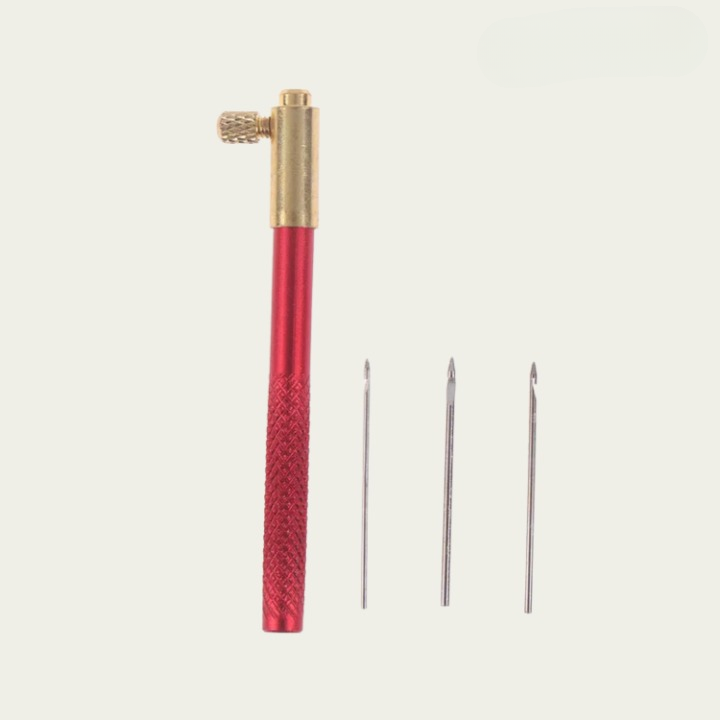 Perlstickerei-Set mit 3 Nadeln – Stickrahmen-Haken für Perlen