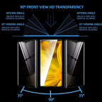 Magnetic phone case with double glass protection