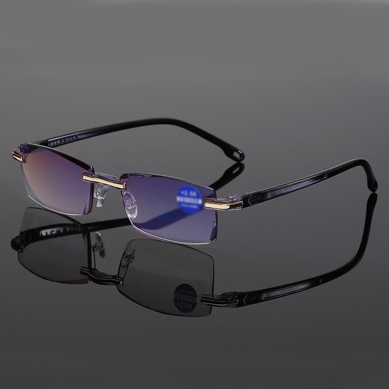 Lesebrille mit Blaulichtfilter – Randlos, 17g leicht