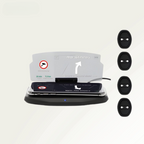 Heads-up display with wireless charging station for the car