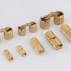Verdeckte Scharniere Messing – Unsichtbare Zylinderscharniere - 4er-Set