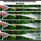 High-Pressure Adjustable Spray Nozzle with Mounting Kit