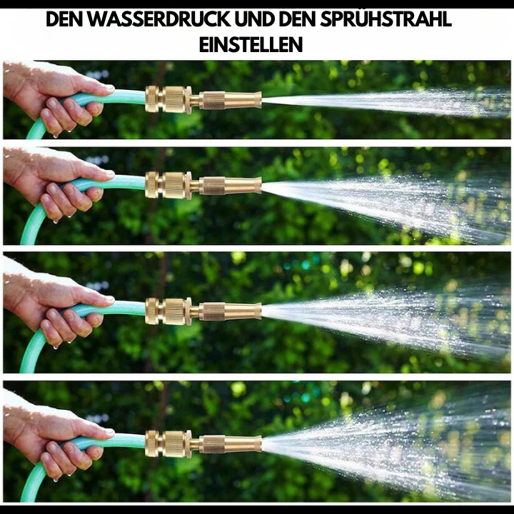 High-Pressure Adjustable Spray Nozzle with Mounting Kit