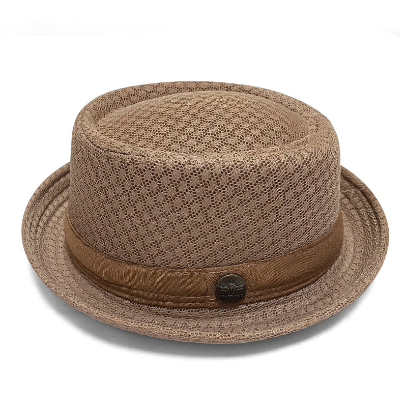Sommer Pork Pie Hut Mesh atmungsaktiv für Damen und Herren