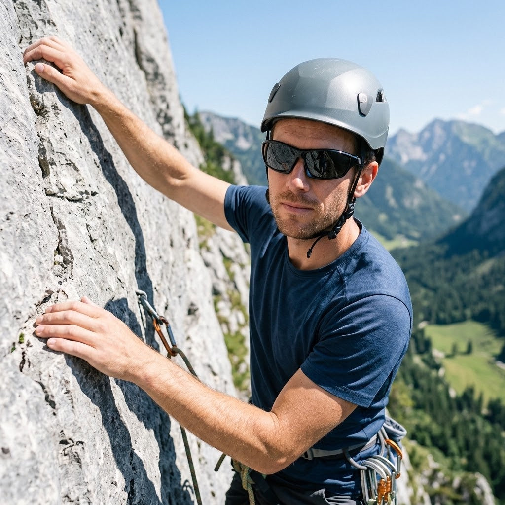 Polarisierte Sportsonnenbrille UV400 mit flexiblem TR90-Rahmen