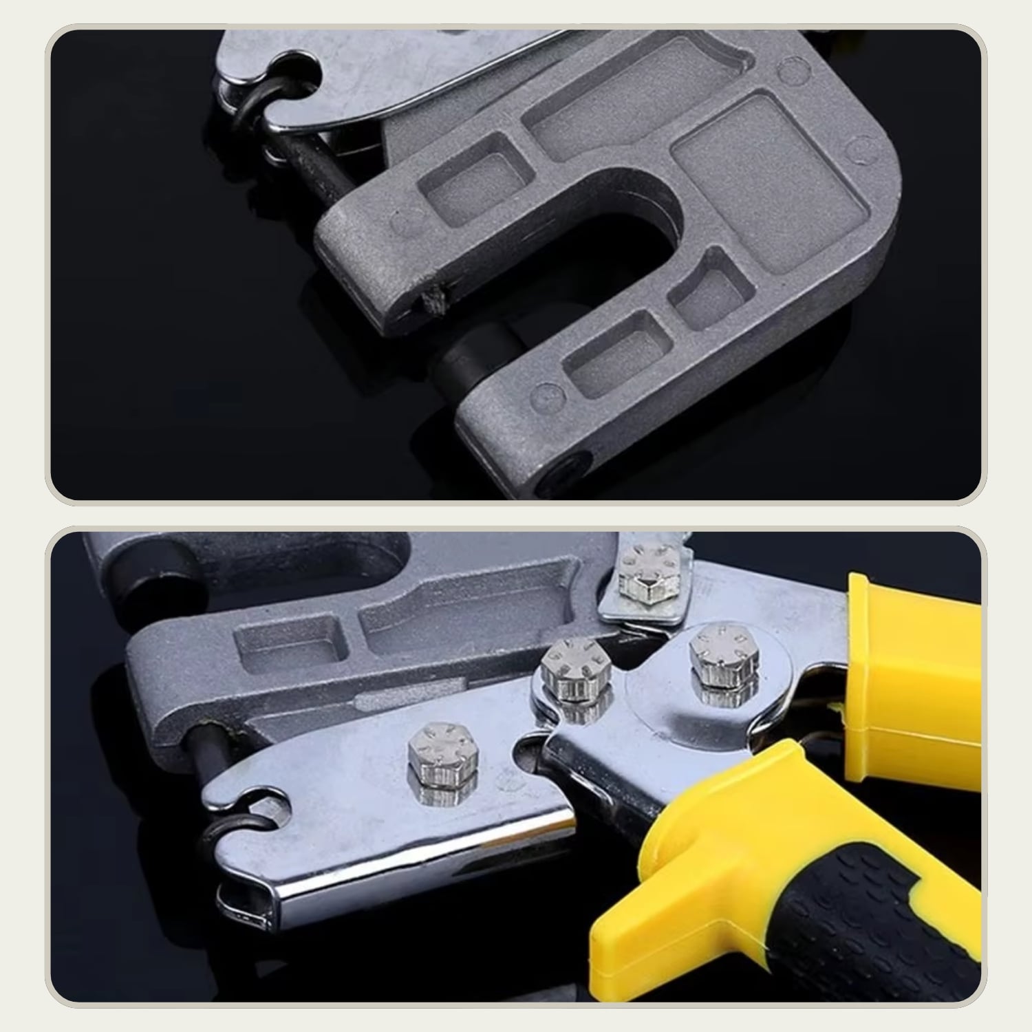 Metal Snap Ring Pliers Aluminum 24 cm – One-Handed Operation, Stable