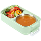 3-tier bread box with soup container and cutlery