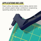 360° Rotating Blade Craft Knife with Stainless Steel Blade