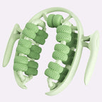 Massage roller for legs with ergonomic knobs