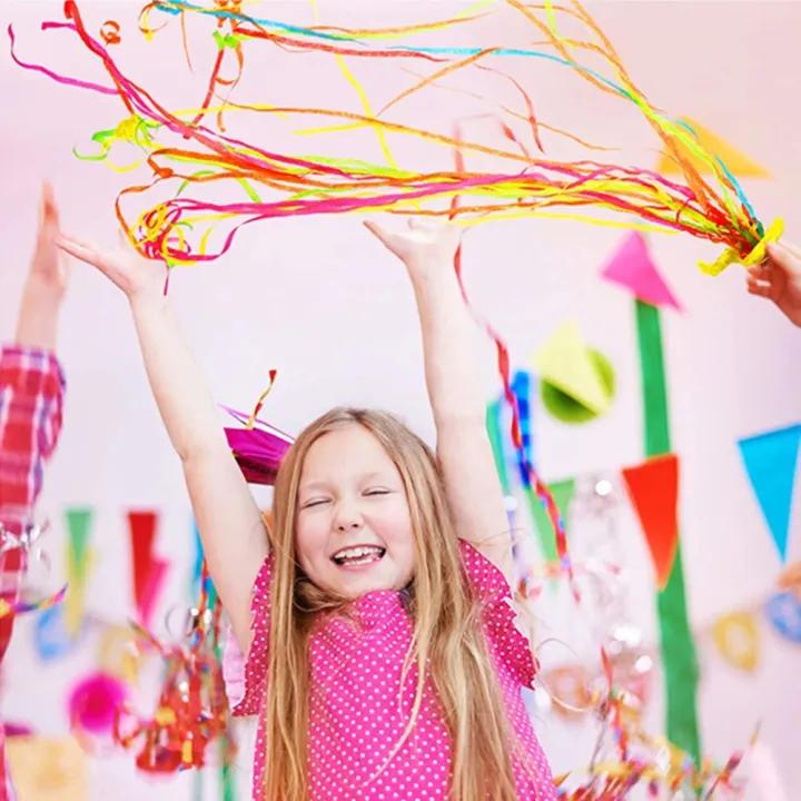Paper Throw Streamers – Colorful Surprise Without Confetti Mess (10 Pieces)