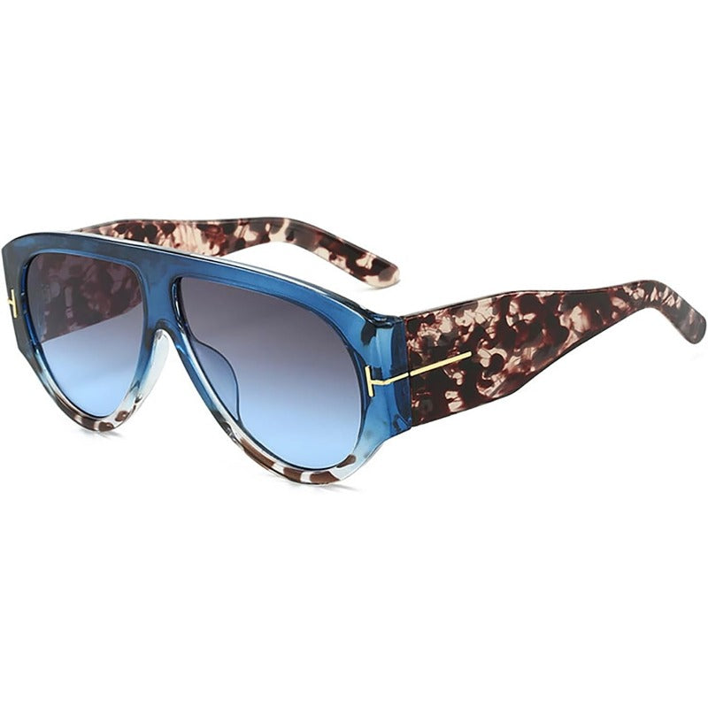 Aviator Oversized Sunglasses with UV400 Protection