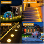 Solar garden light LED with ground spike for path lighting