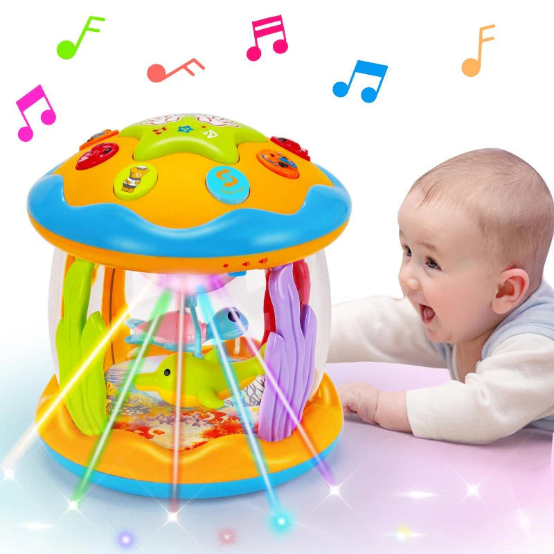 Rotating Baby Night Light Projector with Music